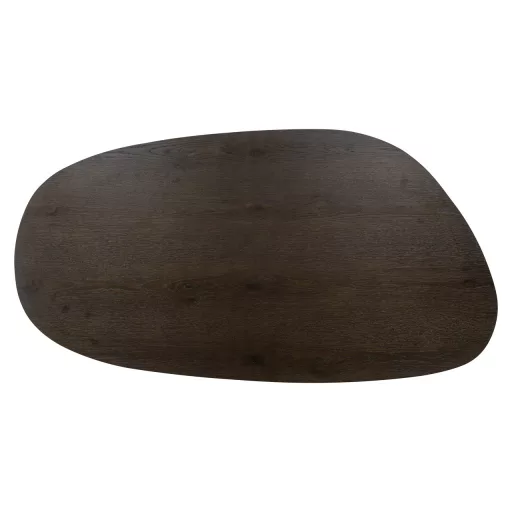 Exkluzív dohányzóasztal sötét tölgy furnérral– prémium design bútor- természetes anyag és a kifinomult felület 36x80x150 cm