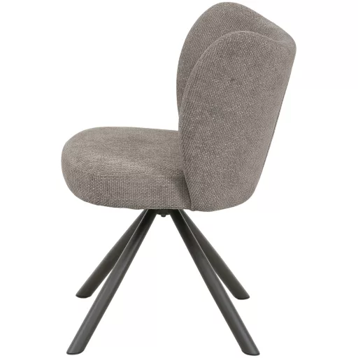 Kárpitozott design szék – Modern, forgatható étkezőszék