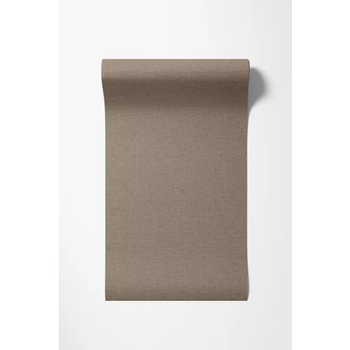Elegáns, barna textilhatású tapéta,  finoman strukturált felülettel  10x0,53m