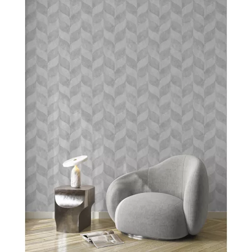 Modern geometrikus tapéta szürke árnyalatban 10x0,53m