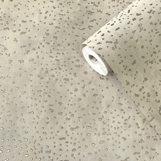   Modern  beige betonhatású tapéta finom apró fémes  arany szórásokkal 