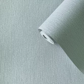   Textilhatású tapéta – szövött struktúrájú tapéta pasztell zöld szinben