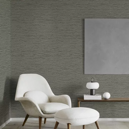 Modern, finoman strukturált textilhatású prémium tapéta szürke árnyalataiban