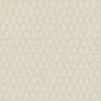   Elegáns pálmalevél ihletésű art deco tapéta , geometrikus mintával krém színben