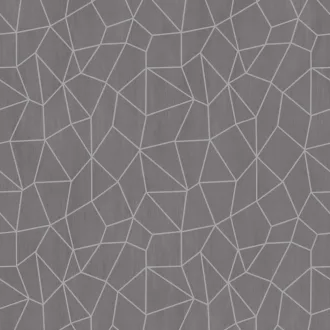   Modern, letisztult geometrikus mintás tapéta finom vonalháló mintával  szürkésbarna-ezüst fémes csillogásal