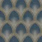 Prémium art deco íves mintás tapéta – elegáns geometrikus tapéta mélykék -drapp  szinben selyemfénnyel
