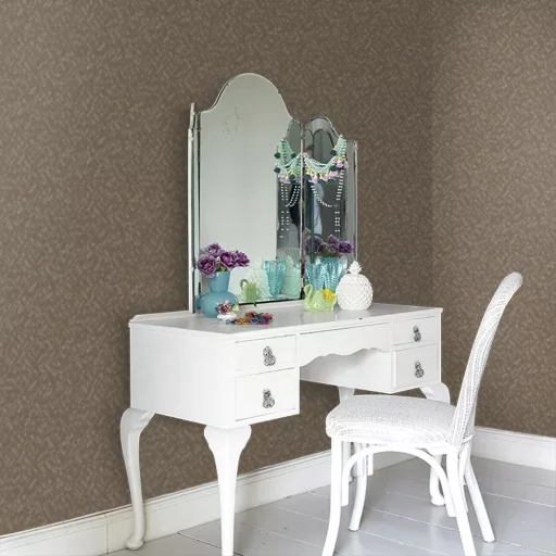 Taupe barna fonott hatású tapéta – elegáns geometrikus textúrával