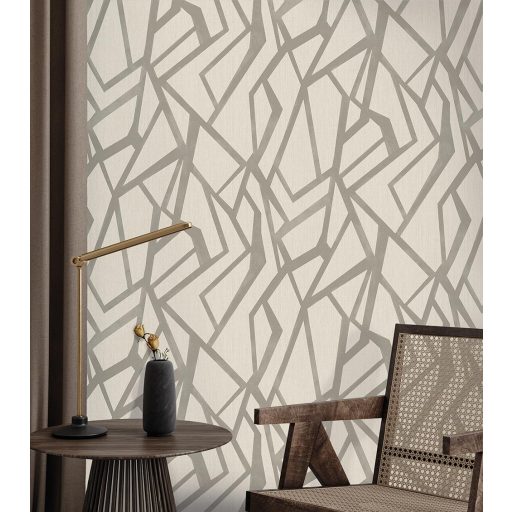 Geometrikus mintás tapéta – Nagyméretű, texturált design