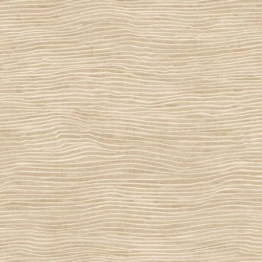 Elegáns, hullám mintás textilhatású tapéta, amely finom struktúrával ,meleg beige árnyalatban 10mx 0,7m