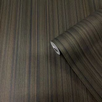   Modern strukturált tapéta – finom vonalas textúra barna-bronz  kombináciájában